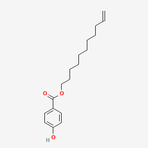 molecular formula C18H26O3 B3059319 4-羟基苯甲酸-10-十一烯酯 CAS No. 97861-82-0