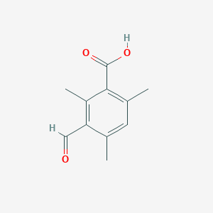 molecular formula C11H12O3 B3059322 3-Formyl-2,4,6-trimethylbenzoic acid CAS No. 97927-39-4