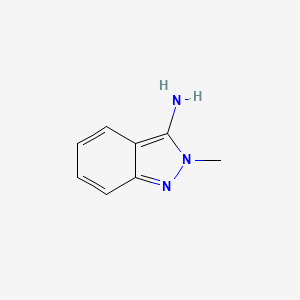 molecular formula C8H9N3 B3059325 2H-吲唑-3-胺，2-甲基- CAS No. 97990-19-7