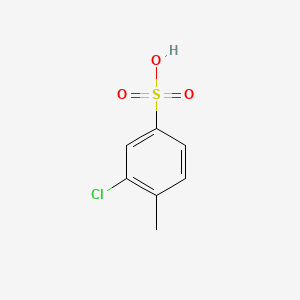 molecular formula C7H7ClO3S B3059326 Benzenesulfonic acid, 3-chloro-4-methyl- CAS No. 98-34-0
