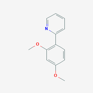 molecular formula C13H13NO2 B3059329 2-(2,4-Dimethoxyphenyl)pyridine CAS No. 98061-24-6
