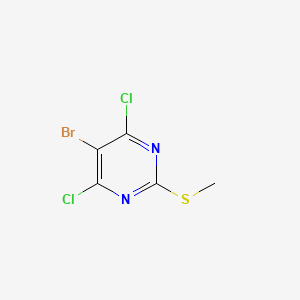 molecular formula C5H3BrCl2N2S B3059331 5-Bromo-4,6-dichloro-2-(methylthio)pyrimidine CAS No. 98136-20-0