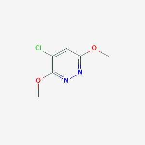 molecular formula C6H7ClN2O2 B3059335 4-Chloro-3,6-dimethoxy-pyridazine CAS No. 98198-66-4