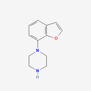 molecular formula C12H14N2O B3059338 Piperazine, 1-(7-benzofuranyl)- CAS No. 98224-26-1