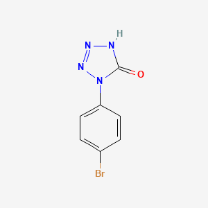 molecular formula C7H5BrN4O B3059350 1-(4-Bromophenyl)-1,2-dihydro-5H-tetrazol-5-one CAS No. 98556-14-0
