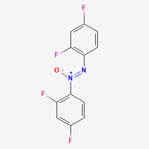 molecular formula C12H6F4N2O B3059353 重氮，双(2,4-二氟苯基)-，1-氧化物 CAS No. 98583-27-8