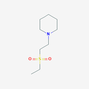 B3059364 Piperidine, 1-[2-(ethylsulfonyl)ethyl]- CAS No. 98957-09-6