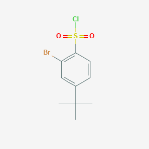 molecular formula C10H12BrClO2S B3059365 2-Bromo-4-tert-butylbenzenesulfonyl chloride CAS No. 99057-15-5