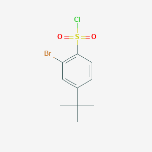 molecular formula C10H12BrClO2S B3059365 2-溴-4-叔丁基苯磺酰氯 CAS No. 99057-15-5