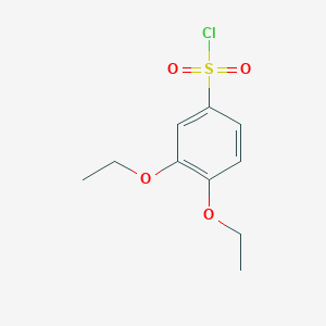 molecular formula C10H13ClO4S B3059369 3,4-二乙氧基苯磺酰氯 CAS No. 99188-17-7