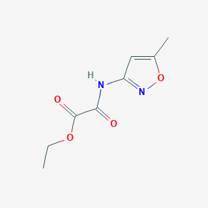molecular formula C8H10N2O4 B3059375 2-[(5-甲基异恶唑-3-基)氨基]-2-氧代乙酸乙酯 CAS No. 99356-63-5