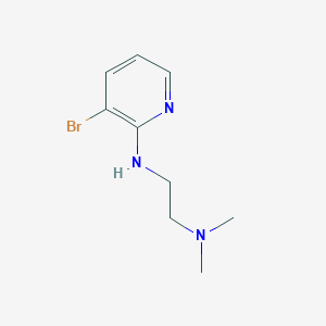molecular formula C9H14BrN3 B3059389 3-Bromo-2-[(2-dimethylaminoethyl)amino]-pyridine CAS No. 99516-14-0