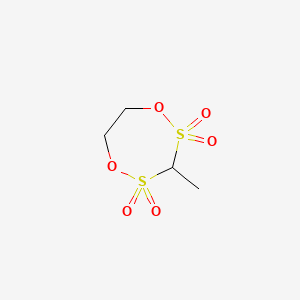 molecular formula C4H8O6S2 B3059393 1,5,2,4-Dioxadithiepane, 3-methyl-, 2,2,4,4-tetraoxide CAS No. 99591-80-7