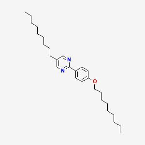 molecular formula C28H44N2O B3059413 5-Nonyl-2-(4-(nonyloxy)phenyl)pyrimidine CAS No. 99895-85-9