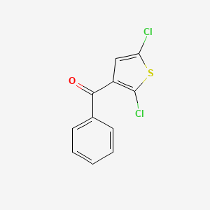 molecular formula C11H6Cl2OS B3059421 (2,5-Dichlorothiophen-3-yl)(phenyl)methanone CAS No. 99971-87-6