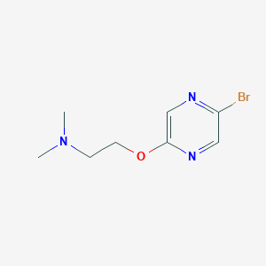 2-((5-Bromopyrazin-2-yl)oxy)-N,N-dimethylethanamine
