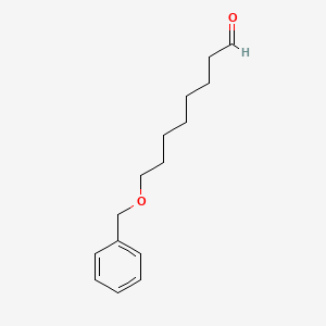 molecular formula C15H22O2 B3059429 Octanal, 8-(phenylmethoxy)- CAS No. 106673-33-0
