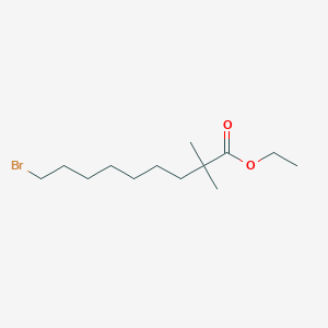 Nonanoic acid, 9-bromo-2,2-dimethyl-, ethyl ester