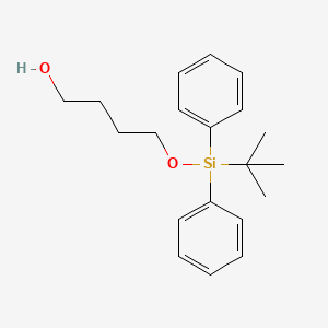 molecular formula C20H28O2Si B3059442 1-丁醇，4-[[(1,1-二甲基乙基)二苯甲硅烷基]氧基]- CAS No. 130372-07-5