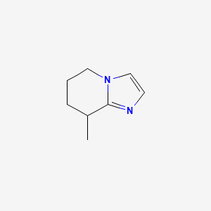 molecular formula C8H12N2 B3059446 8-Methyl-5,6,7,8-tetrahydroimidazo[1,2-a]pyridine CAS No. 137415-93-1