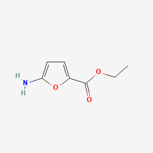 molecular formula C7H9NO3 B3059453 Ethyl 5-amino-2-furancarboxylate CAS No. 15856-35-6