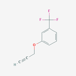 molecular formula C10H7F3O B3059455 1-(Prop-2-yn-1-yloxy)-3-(trifluoromethyl)benzene CAS No. 17061-88-0