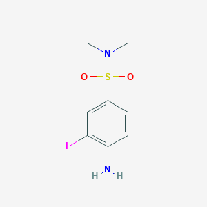 molecular formula C8H11IN2O2S B3059457 4-Amino-3-iodo-n,n-dimethylbenzenesulfonamide CAS No. 18229-61-3