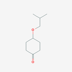 molecular formula C10H18O2 B3059463 4-(2-Methylpropoxy)cyclohexan-1-one CAS No. 192870-71-6