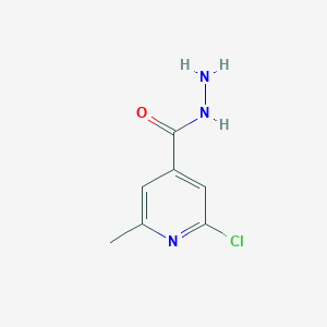 molecular formula C7H8ClN3O B3059464 2-Chloro-6-methyl-isonicotinic acid hydrazide CAS No. 19353-99-2