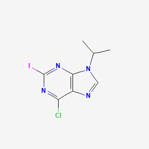 molecular formula C8H8ClIN4 B3059469 6-Chloro-2-iodo-9-isopropyl-9H-purine CAS No. 207220-30-2
