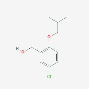 molecular formula C11H15ClO2 B3059471 (5-Chloro-2-isobutoxyphenyl)methanol CAS No. 23426-37-1