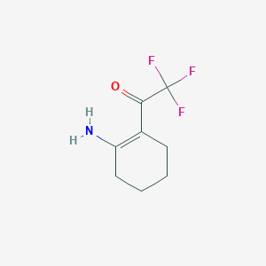 molecular formula C8H10F3NO B3059472 1-(2-Aminocyclohex-1-en-1-yl)-2,2,2-trifluoroethan-1-one CAS No. 240121-53-3