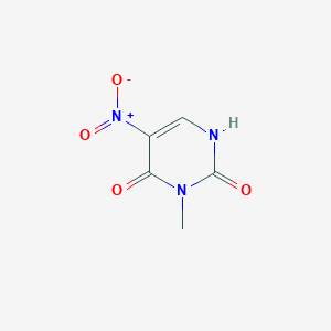 molecular formula C5H5N3O4 B3059478 3-甲基-5-硝基尿嘧啶 CAS No. 25912-37-2
