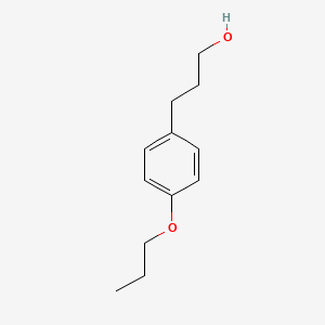 molecular formula C12H18O2 B3059482 3-(4-Propoxyphenyl)propan-1-ol CAS No. 307302-97-2