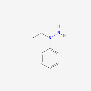 molecular formula C9H14N2 B3059491 Hydrazine, 1-(1-methylethyl)-1-phenyl- CAS No. 35292-56-9