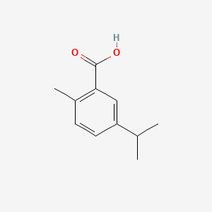 molecular formula C11H14O2 B3059494 p-CYMENE-2-CARBOXYLIC ACID CAS No. 3754-72-1
