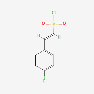 molecular formula C8H6Cl2O2S B3059529 (E)-2-(4-chlorophenyl)ethenesulfonyl chloride CAS No. 52147-98-5