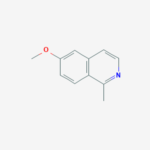 molecular formula C11H11NO B3059533 6-Methoxy-1-methylisoquinoline CAS No. 52986-71-7