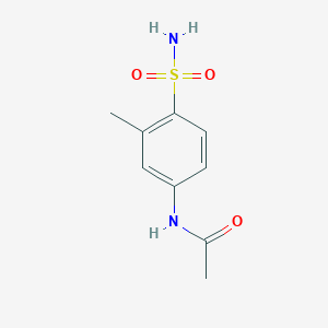 molecular formula C9H12N2O3S B3059539 n-(3-甲基-4-磺酰苯基)乙酰胺 CAS No. 5433-02-3