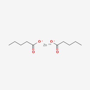 molecular formula C10H18O4Zn B3059542 Zinc valerate CAS No. 556-38-7