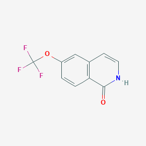 molecular formula C10H6F3NO2 B3059555 6-(trifluoromethoxy)isoquinolin-1(2H)-one CAS No. 630423-43-7