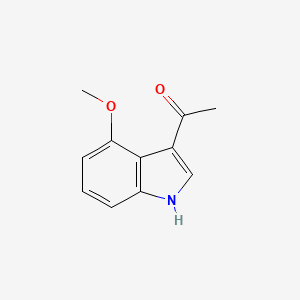 molecular formula C11H11NO2 B3059567 1-(4-甲氧基-1H-吲哚-3-基)乙烷-1-酮 CAS No. 73260-12-5