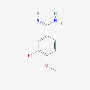 molecular formula C8H9FN2O B3059569 3-氟-4-甲氧基苯甲酰胺 CAS No. 750536-63-1
