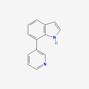 molecular formula C13H10N2 B3059581 7-(Pyridin-3-yl)-1H-indole CAS No. 827025-06-9