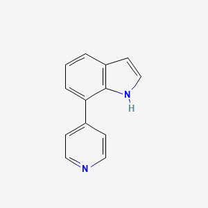 molecular formula C13H10N2 B3059582 7-(吡啶-4-基)-1H-吲哚 CAS No. 827025-07-0