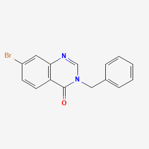 molecular formula C15H11BrN2O B3059585 3-Benzyl-7-bromoquinazolin-4(3H)-one CAS No. 832114-33-7