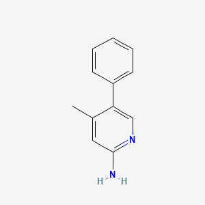molecular formula C12H12N2 B3059588 4-Methyl-5-phenylpyridin-2-amine CAS No. 84596-21-4