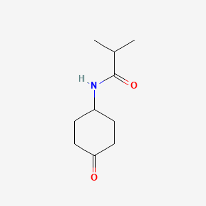 molecular formula C10H17NO2 B3059595 2-Methyl-N-(4-oxocyclohexyl)propanamide CAS No. 86996-25-0