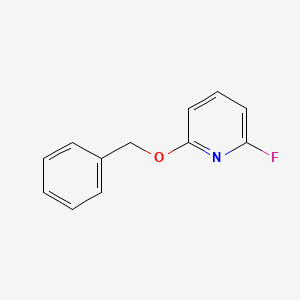 molecular formula C12H10FNO B3059602 2-苄氧基-6-氟吡啶 CAS No. 900512-64-3