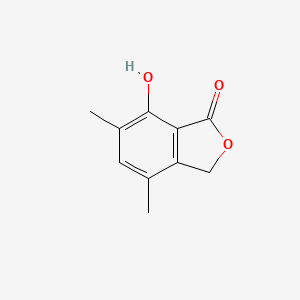 molecular formula C10H10O3 B3059616 1(3H)-异苯并呋喃酮，7-羟基-4,6-二甲基- CAS No. 10088-77-4